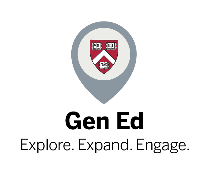 Harvard College Shield. Gen Ed. Explore. Expand. Engage. 